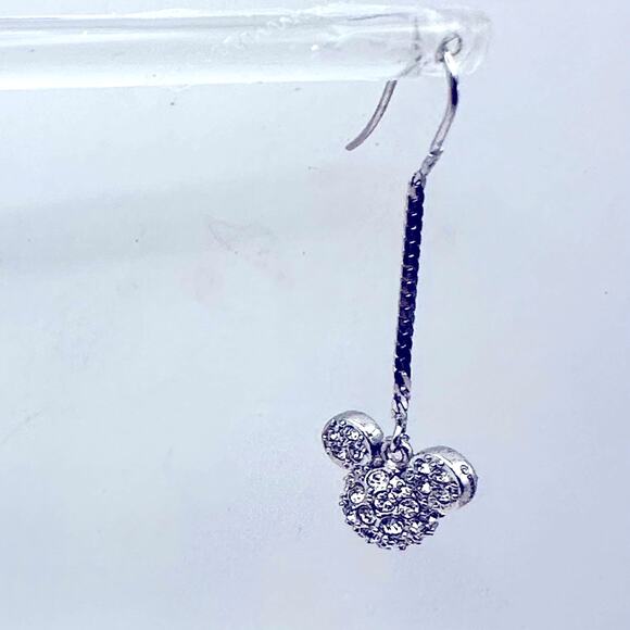 Disney Jewelry - Mickey Mouse Herringbone Chain Earrings by Arribas Brothers Disney Swarovski